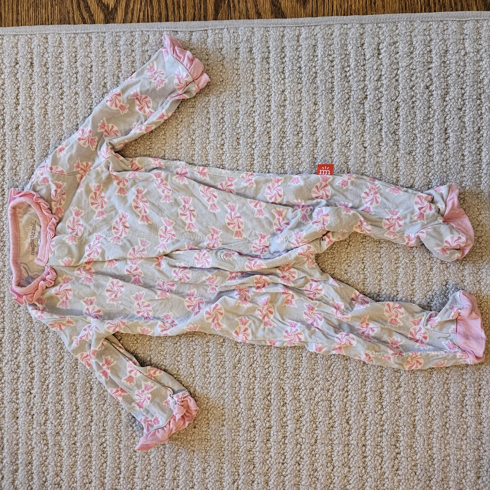 Magnetic Me Pink Candy Baby Onesie. NB